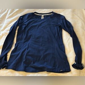 New Balance for J. Crew Navy Crewneck Long Sleeve Top